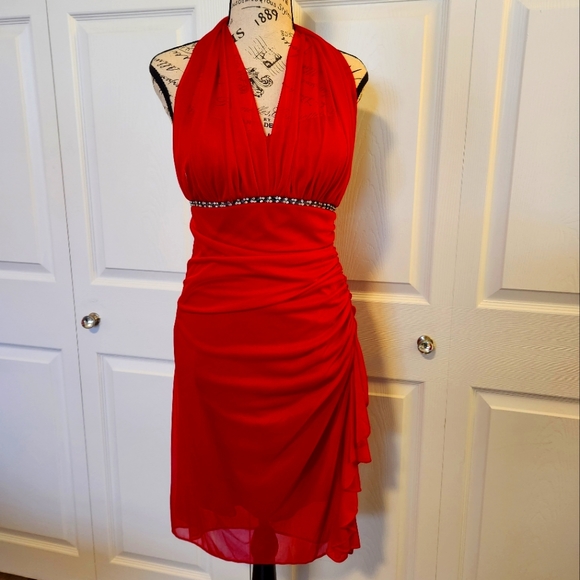 Betsy & Adam Dresses Betsy Adam Red Formal Cocktail Dress Size